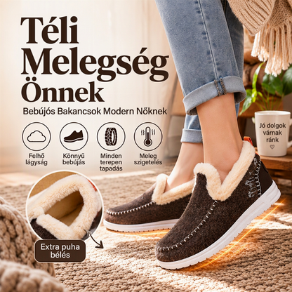 Női téli plüss bélelt hócsizma – Meleg, száraz lábak a leghidegebb napokon is ❄️👢