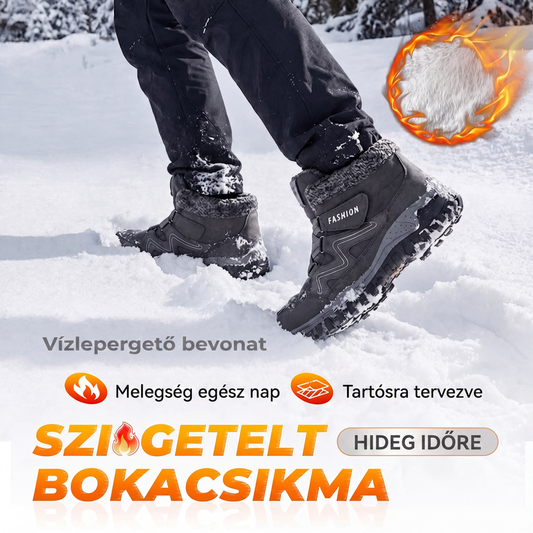 Uniszex téli hőszigetelt bokacsizma – Melegség és védelem a szabadban ❄️🥾