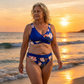 🌸 Magas Dereki Virágmintás Bikini: Hangsúlyozd az Alakod – Raktáron! 👙